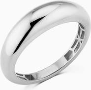 Oradina Sterling Silver Polished Dome Band