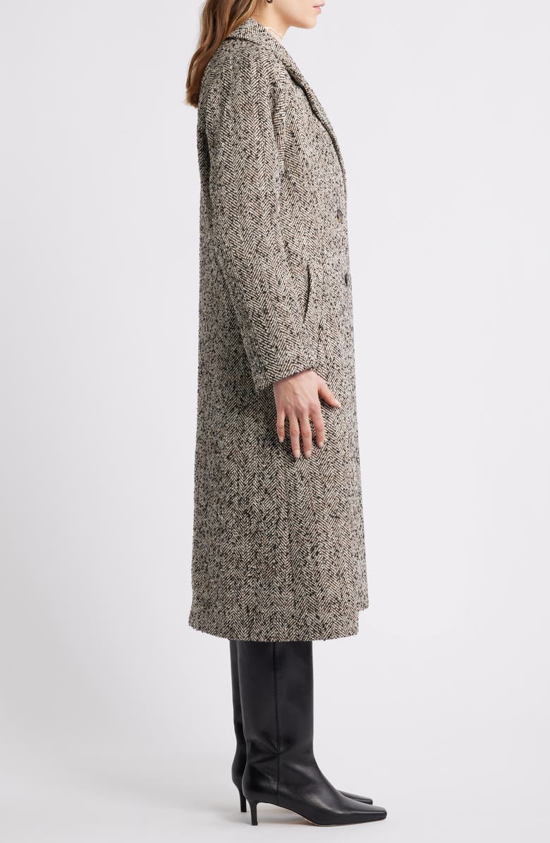 Treasure
Bond Herringbone Tweed Coat, Alternate, color, Brown- Black Tweed
