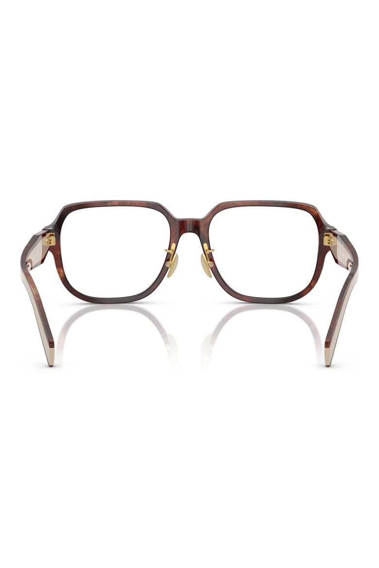 56mm Pillow Optical Glasses, Alternate, color, CARAMEL