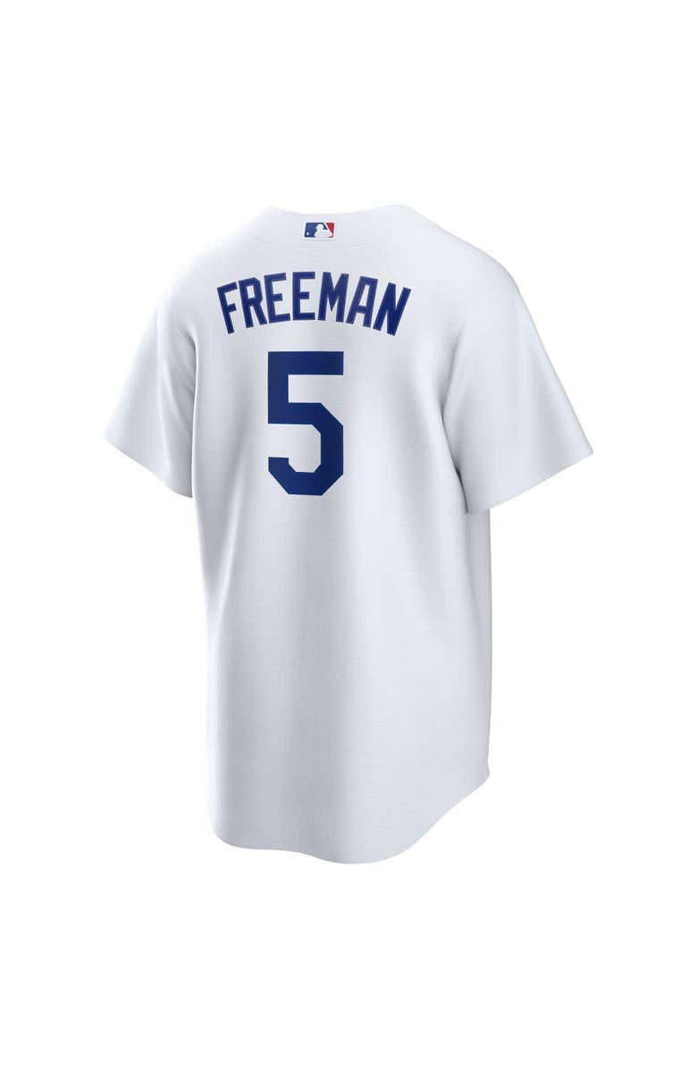 Nike Men's Nike Freddie Freeman White Los Angeles Dodgers Replica Player Jersey, Alternate, color,