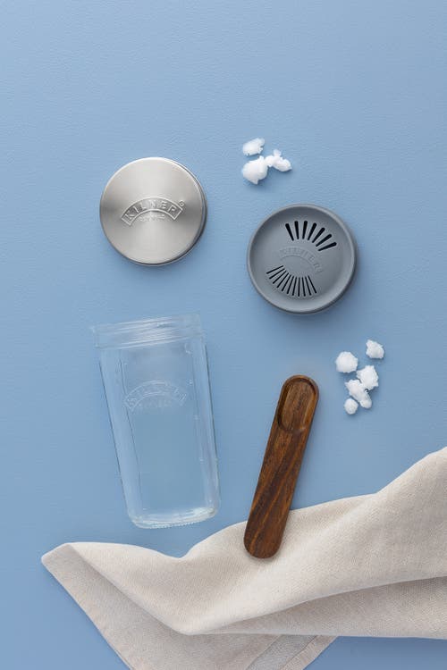 Kilner Kefir Set With Wide Mouth Jar, Silicone Strainer Cap, Stainless Steel Lid, 17 Ounce In Transparent