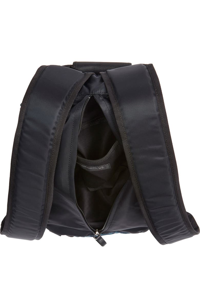 Y's by Yohji Yamamoto 'Tuck' Nylon Backpack, Alternate, color,