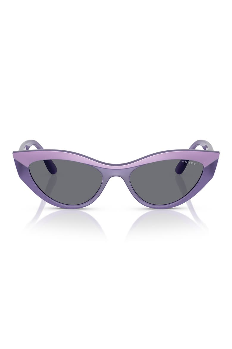 52mm Polarized Cat Eye Sunglasses, Main, color, VIOLET