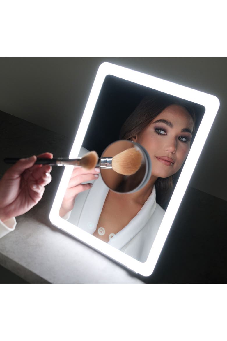 Magnetic Precision 10x Magnifying Compact Mirror, Alternate, color, White