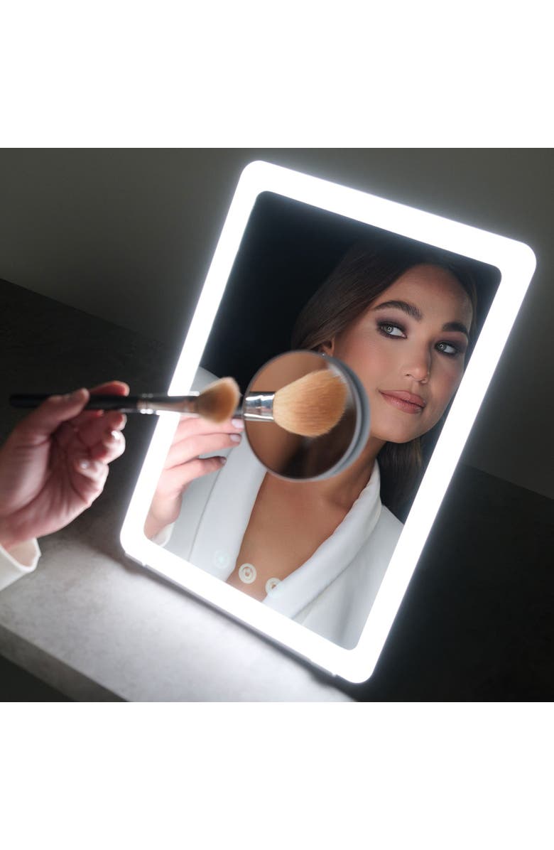 Ilios Lighting Magnetic Precision 10x Magnifying Compact Mirror, Alternate, color, White