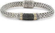 SAMUEL B. Semiprecious Stone Textured Bangle Bracelet