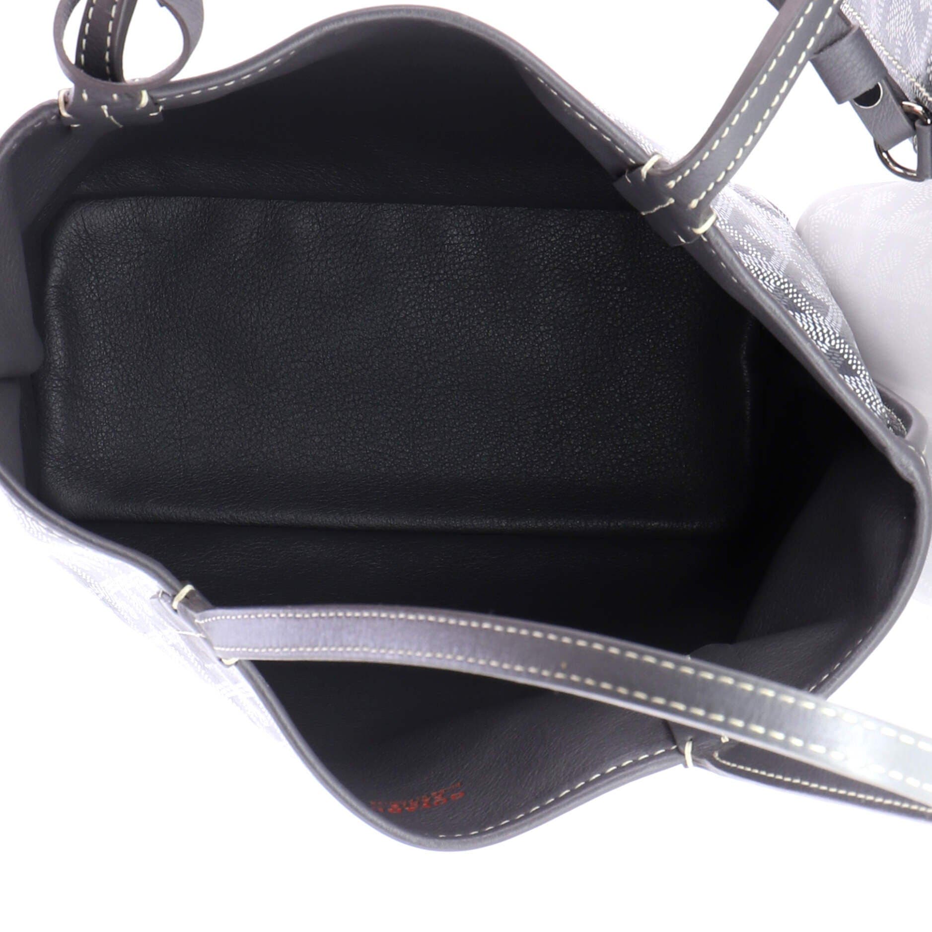 Pre-Owned Goyard Anjou Reversible Tote Coated Canvas Mini, Alternate, color, Gray