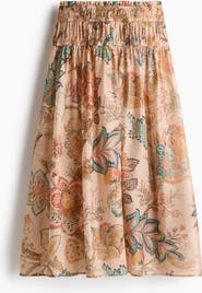 H&M Flared Smock-detail Skirt