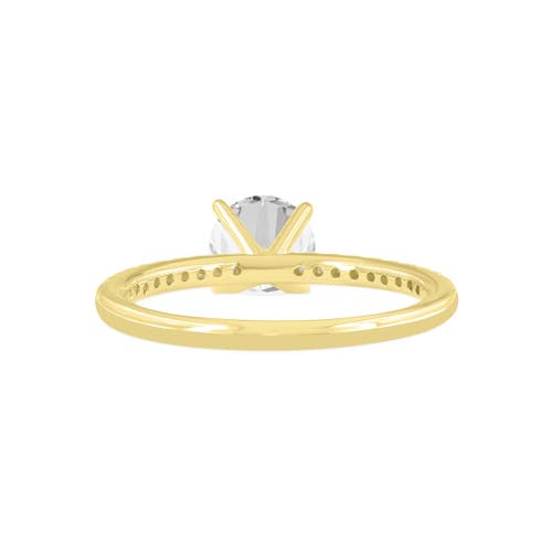 Luvmyjewelry Kara 14k Yellow Gold Round Lab Grown Diamond Engagement Ring In 14k Yellow Gold