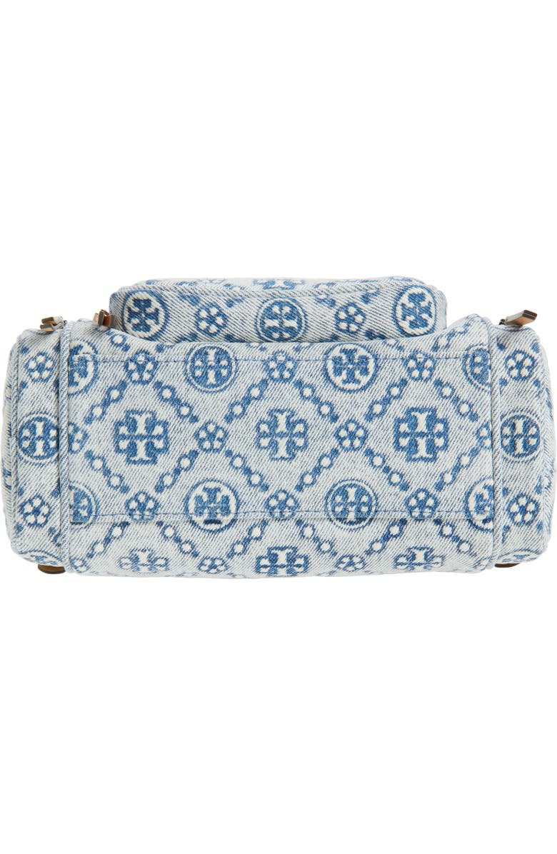 Tory Burch T Monogram Denim Pocket Crossbody Bag, Alternate, color, Powder Blue
