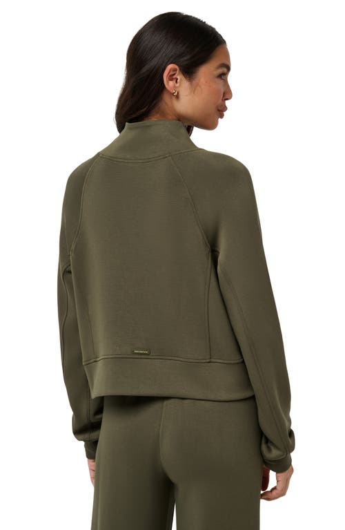 Travismathew Skyloft Soft Funnel Neck Sweatshirt In Green