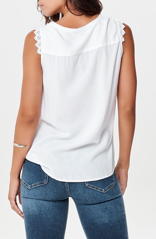 Only Onlkimmi Sleeveless Top In White