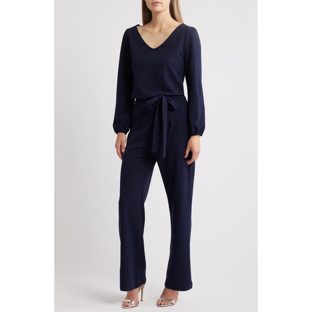 NIKKI LUND Aileen Long Sleeve Jumpsuit in Navy  product