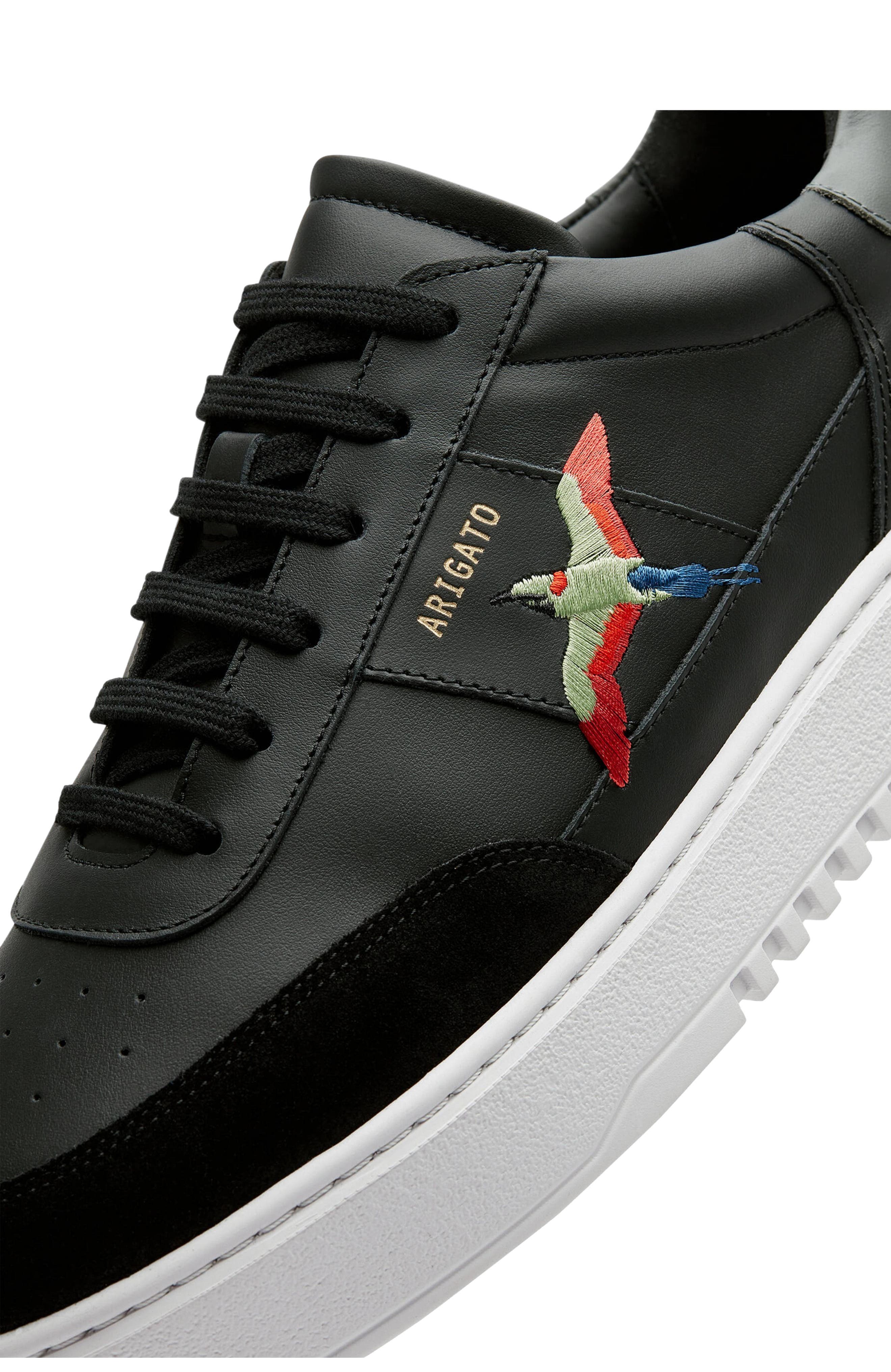 Axel Arigato Orbit B Bird Leather Sneaker - Men's, Alternate, color, Black/White