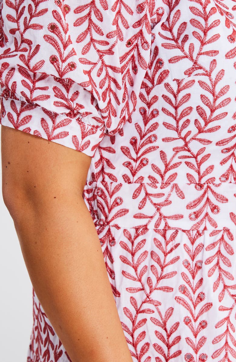 Estelle La Croisette Ruffle Hem Dress, Alternate, color, 