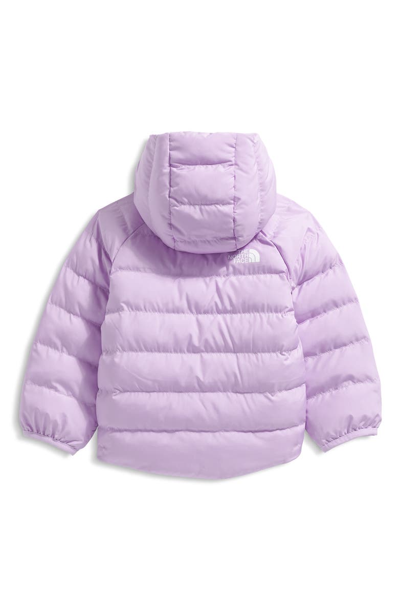 The North Face Kids' Perrito Reversible Water Repellent Hooded Jacket, Alternate, color, Lite Lilac