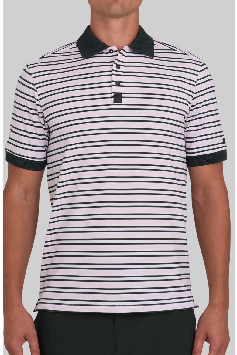 Ridge Performance Polo, Main, color, STRIPE RIGHT - FROSTY FOREST