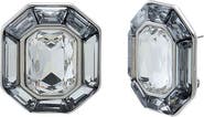 BY ADINA EDEN Fancy Grey Octagon Stud Earring