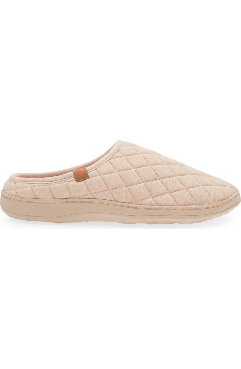 Acorn Lupine Quilted Hoodback Slipper, Alternate, color, Beige