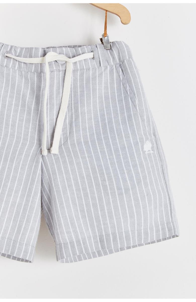 Babycottons Bermuda Ray Grey Linen for Infant, Alternate, color, Grey