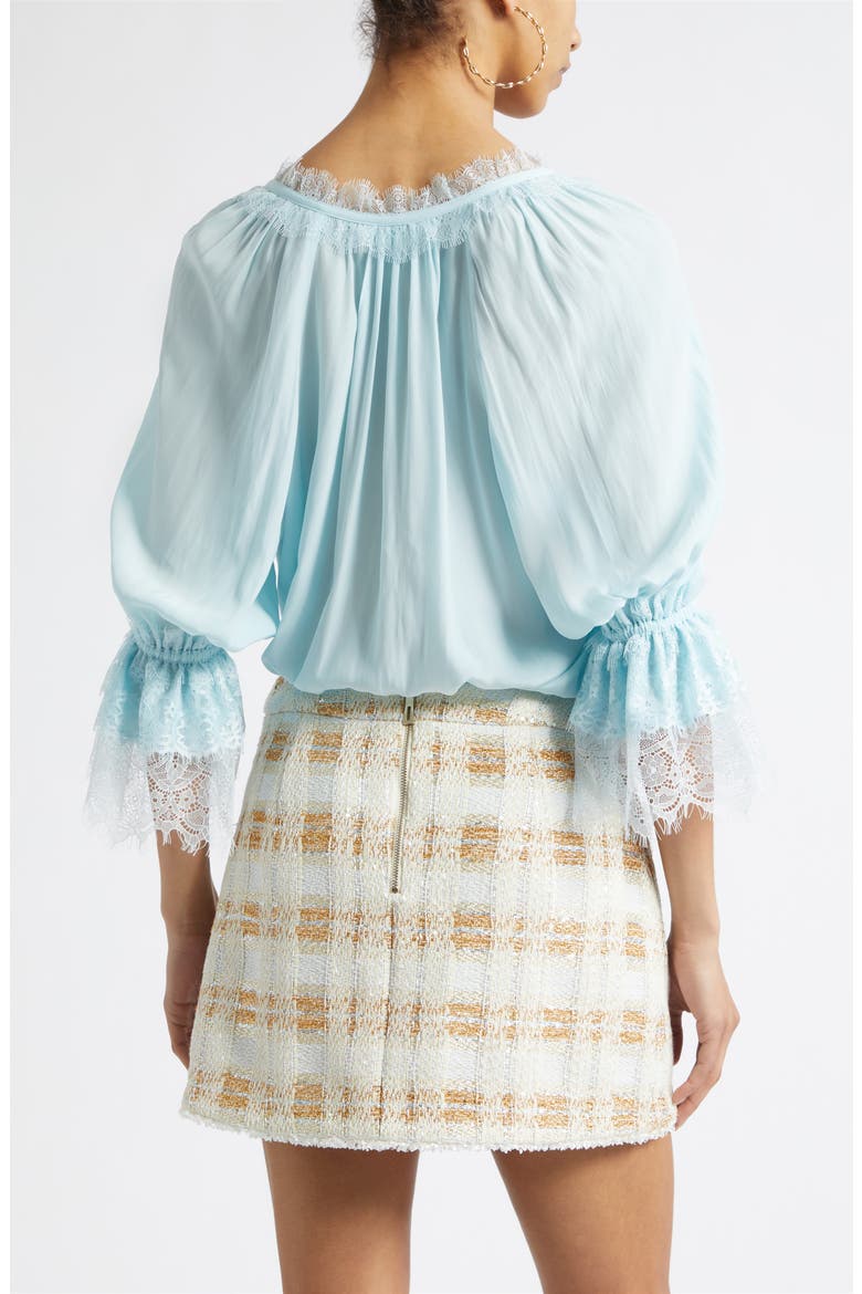 Lilah Lace Trim Top, Alternate, color, BLUE BREEZE