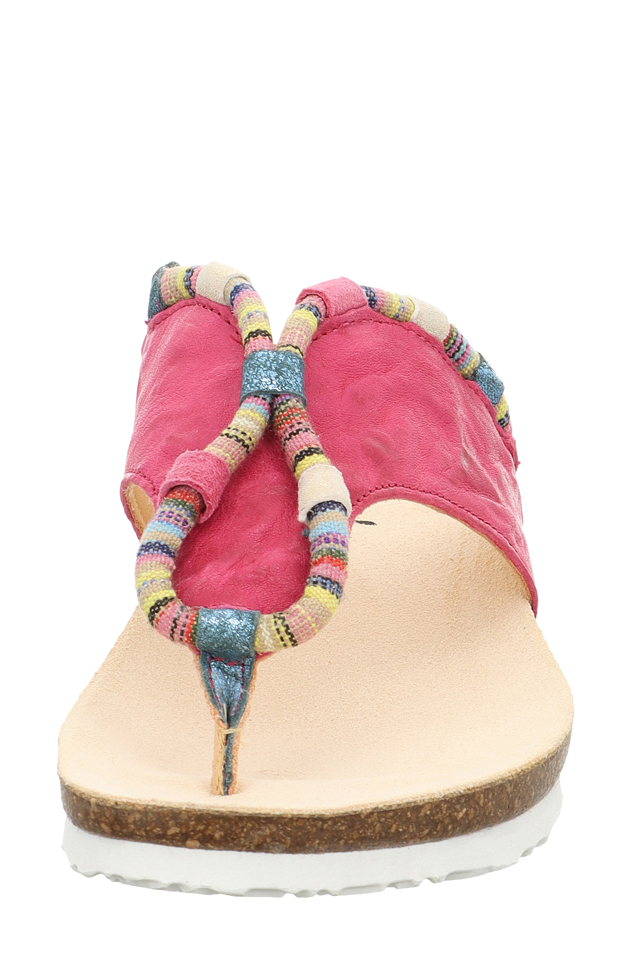Julia Rope Flip Flop, Alternate, color, FUSHIA COMBO