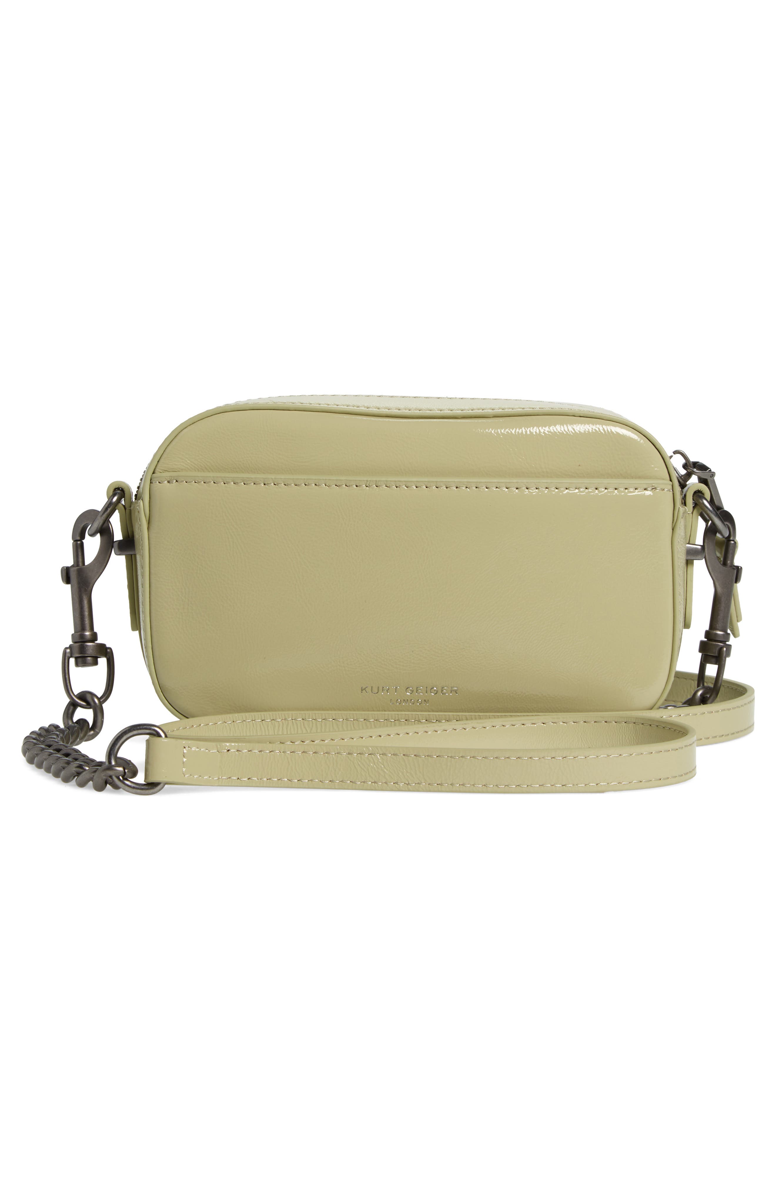 Kurt Geiger London Crystal Butterfly Leather Crossbody Bag, Alternate, color, 