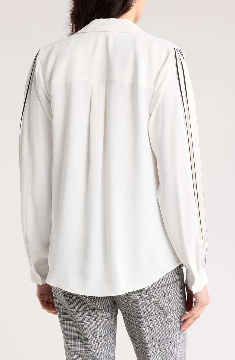 Elie Tahari The Landon Pleated Sleeve Button-Up Shirt, Alternate, color,