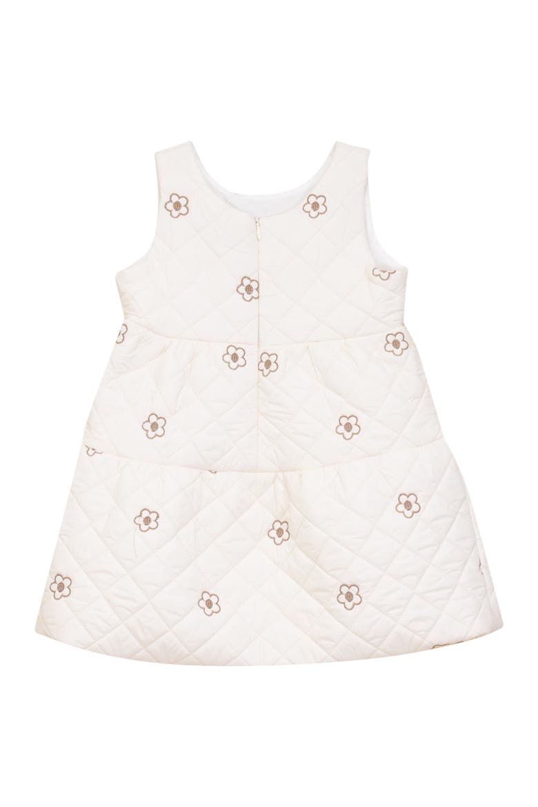 Back Zipper Quilted Printed Jumper, Main, color, Cream