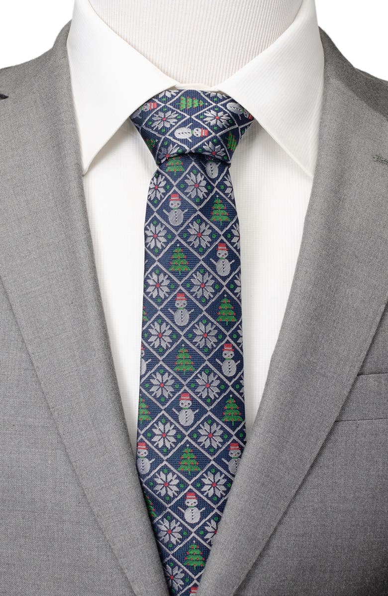 Cufflinks, Inc. Sweater Weather Silk Blend Tie, Alternate, color, Blue