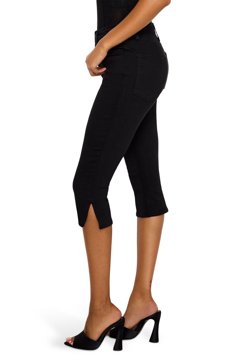 Good American Good Capri Jeans, Alternate, color, Black001