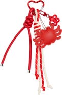 Cara Crabby Faux Leather Bag Charm