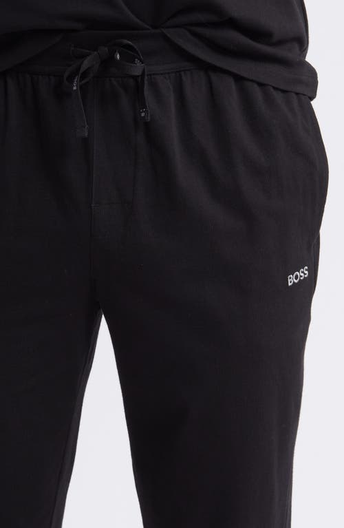 Hugo Boss Mix Match Pajama Joggers In Black