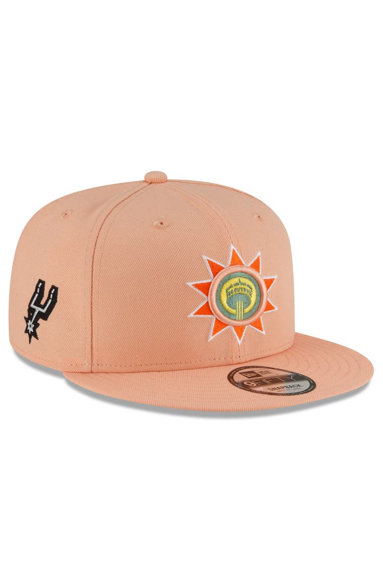 New Era Men's New Era  Pink San Antonio Spurs 2023/24 City Edition Alternate 9FIFTY Snapback Adjustable Hat, Main, color, 