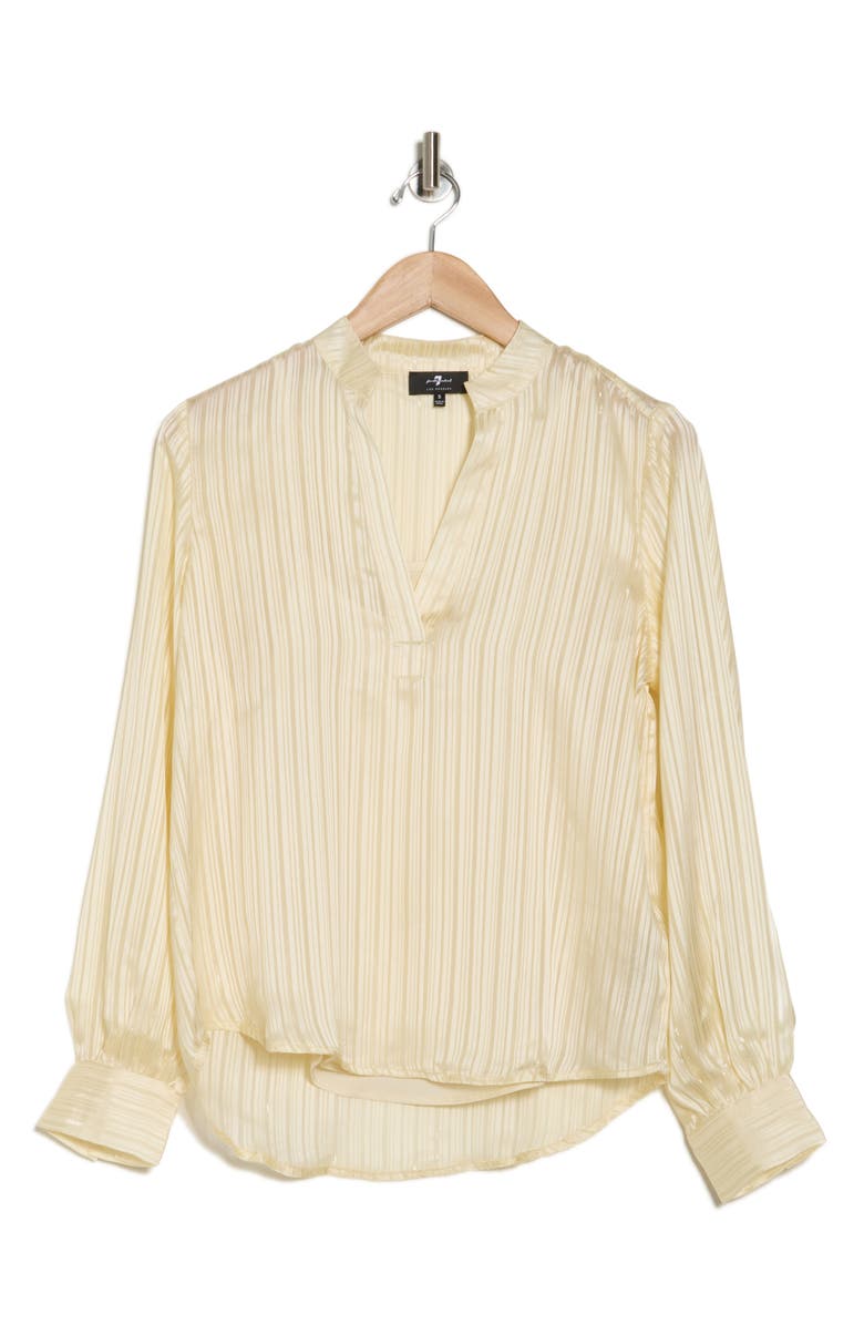 7 For All Mankind Holiday Stripe Long Sleeve Top, Alternate, color, Sparkles