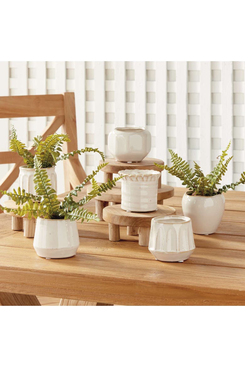 Dezie Mini Pots Set Of 6, Alternate, color, Off-White