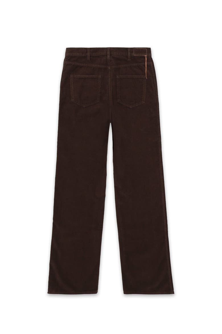 Corduroy Bootcut Trousers, Alternate, color, Dark Brown