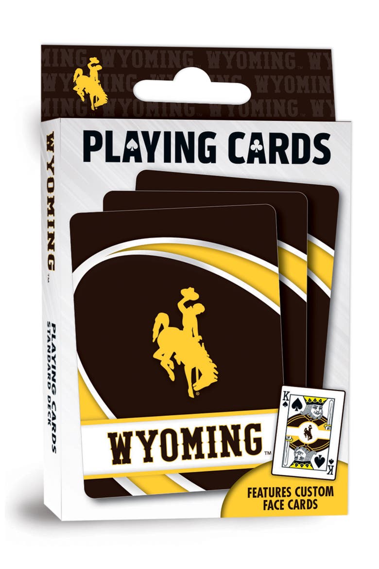 Wyoming Cowboys Playing Cards, Main, color, Multicolor