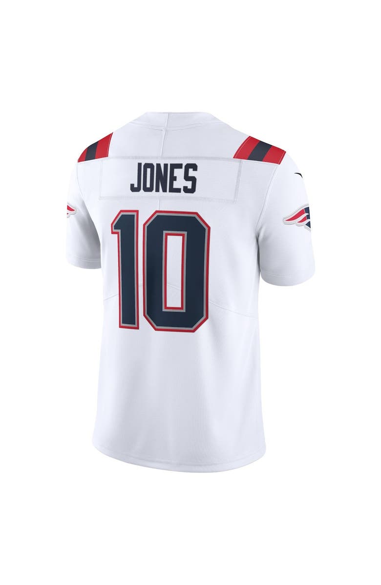 Nike Men's Nike Mac Jones White New England Patriots Vapor Limited Jersey, Alternate, color,