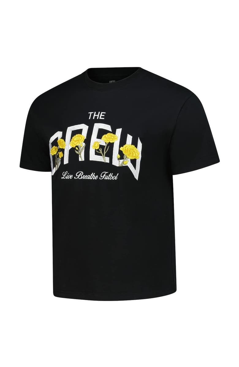 Live Breathe Futbol Unisex Live Breathe Futbol Black Columbus Crew Floral T-Shirt, Alternate, color, Black