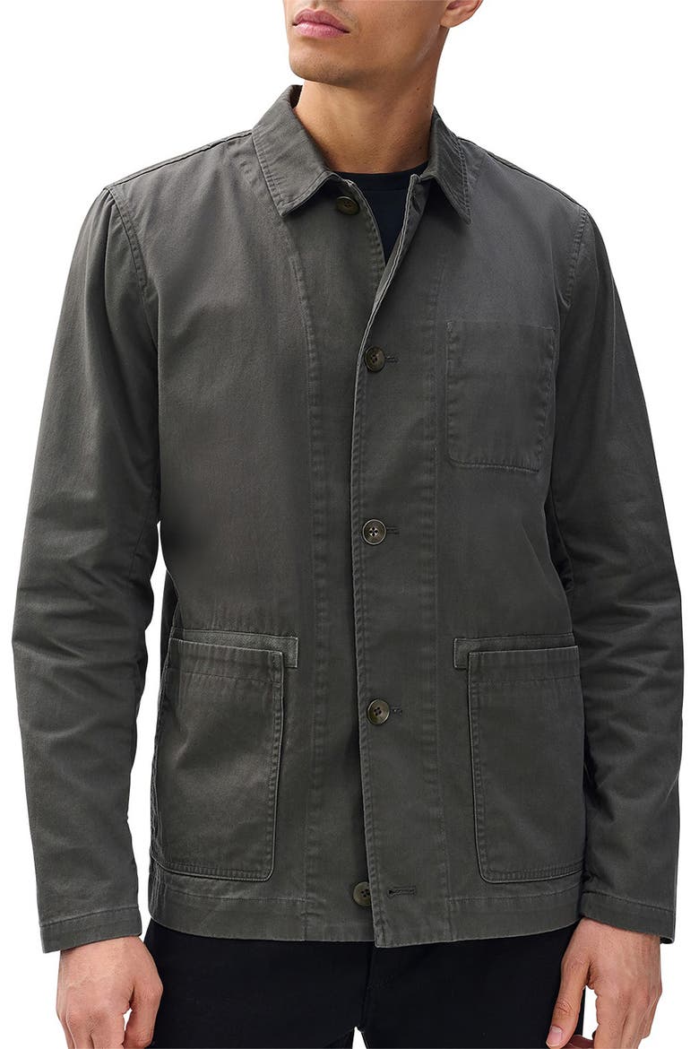 Evan Twill Chore Jacket, Main, color, DARKSHADOW