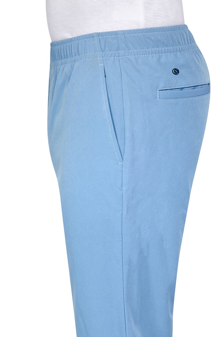Regular Fit Solid Drawstring Recycled Performance Golf Pants, Alternate, color, LT BLUE