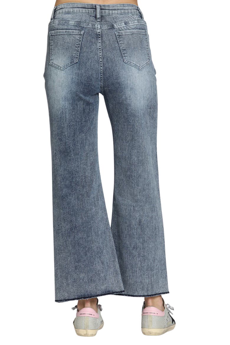 Embroidered Wide Leg Jeans, Alternate, color, MEDIUM INDIGO