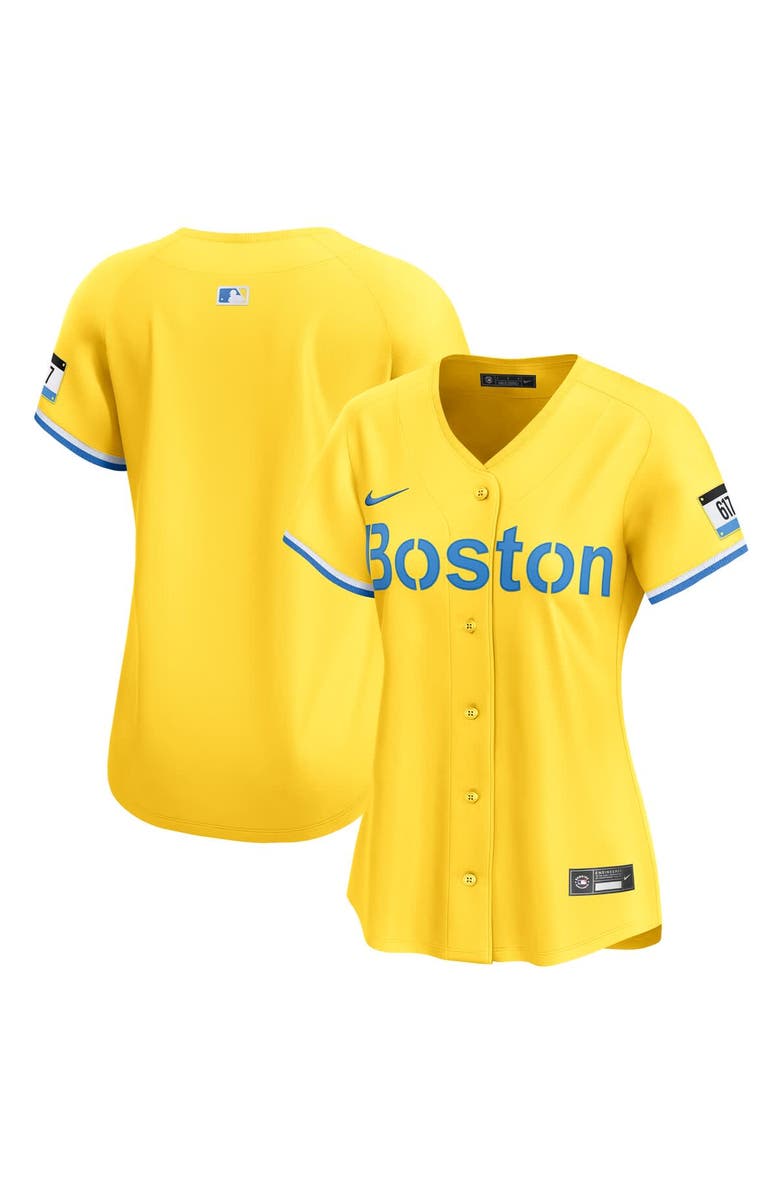 Nike Women's Nike Yellow Boston Red Sox City Connect Limited Jersey, Main, color, Yellow