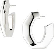 Givenchy Large Chain Link Hoop Earrings