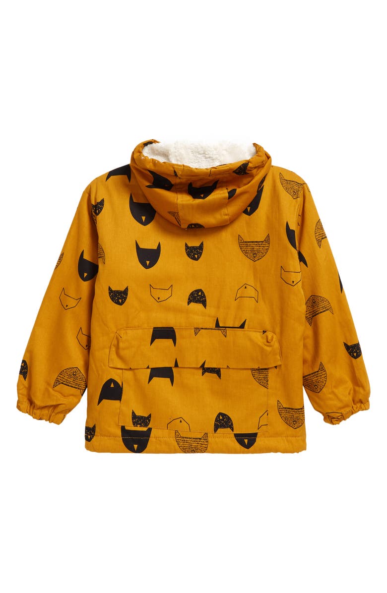 Denim Bay Kids' Print Waterproof Fleece Hooded Jacket, Alternate, color, 