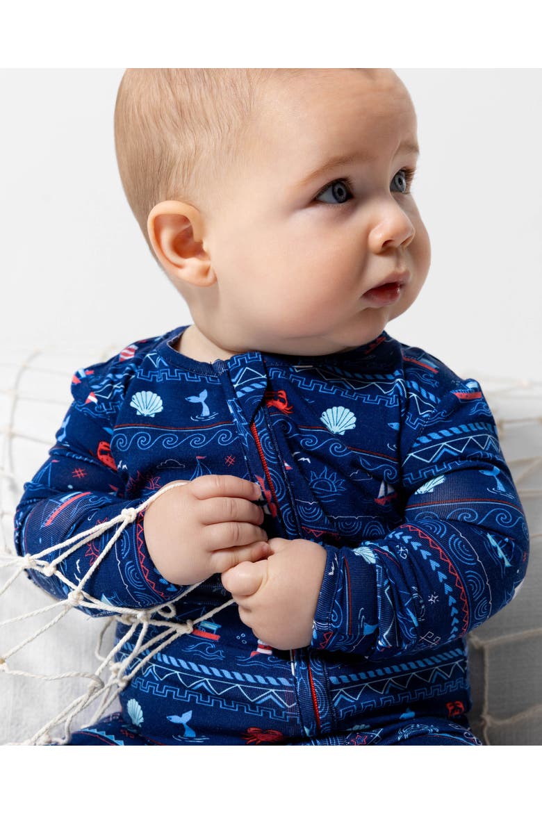 Baby Sail Away Fair Isle Convertible Footie, Alternate, color, Sail Away Fair Isle