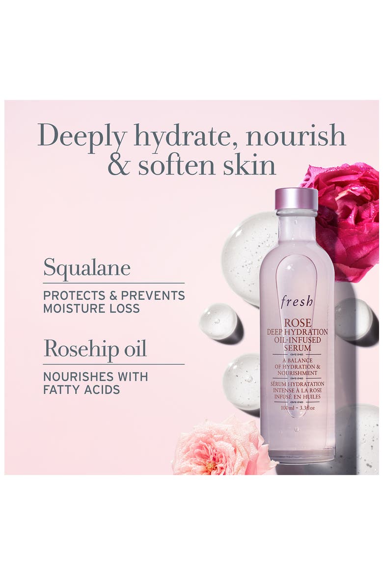 Rose & Squalane Deep Hydration Oil-Infused Serum, Alternate, color, NO COLOR