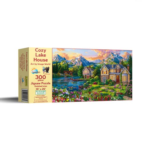 Cozy Lake House 300 piece Jigsaw Puzzle for Adults