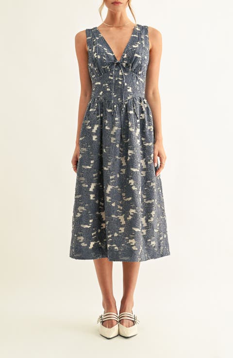 Areta Sleeveless Corset Midi Dress